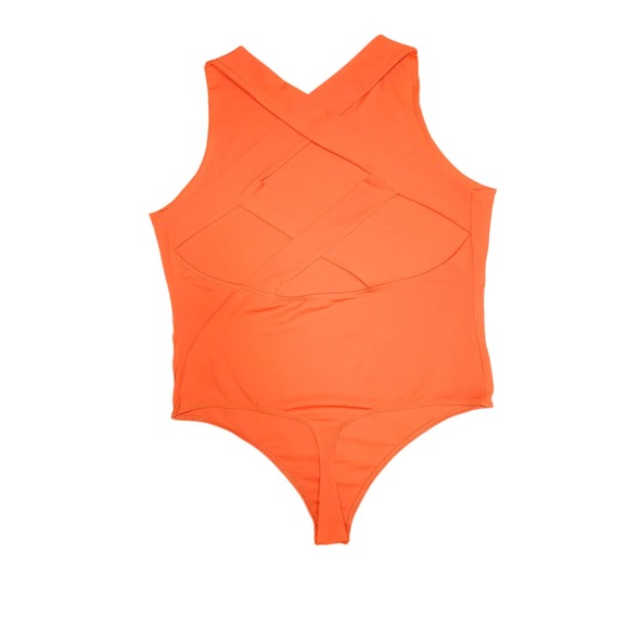 Express Orange Sleeveless Blouse - Picture 2 of 4